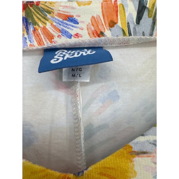 Rip Skirt Hawaii Floral Print Soft sleep shirt mini Dress size M/L new $125 - Picture 4 of 5